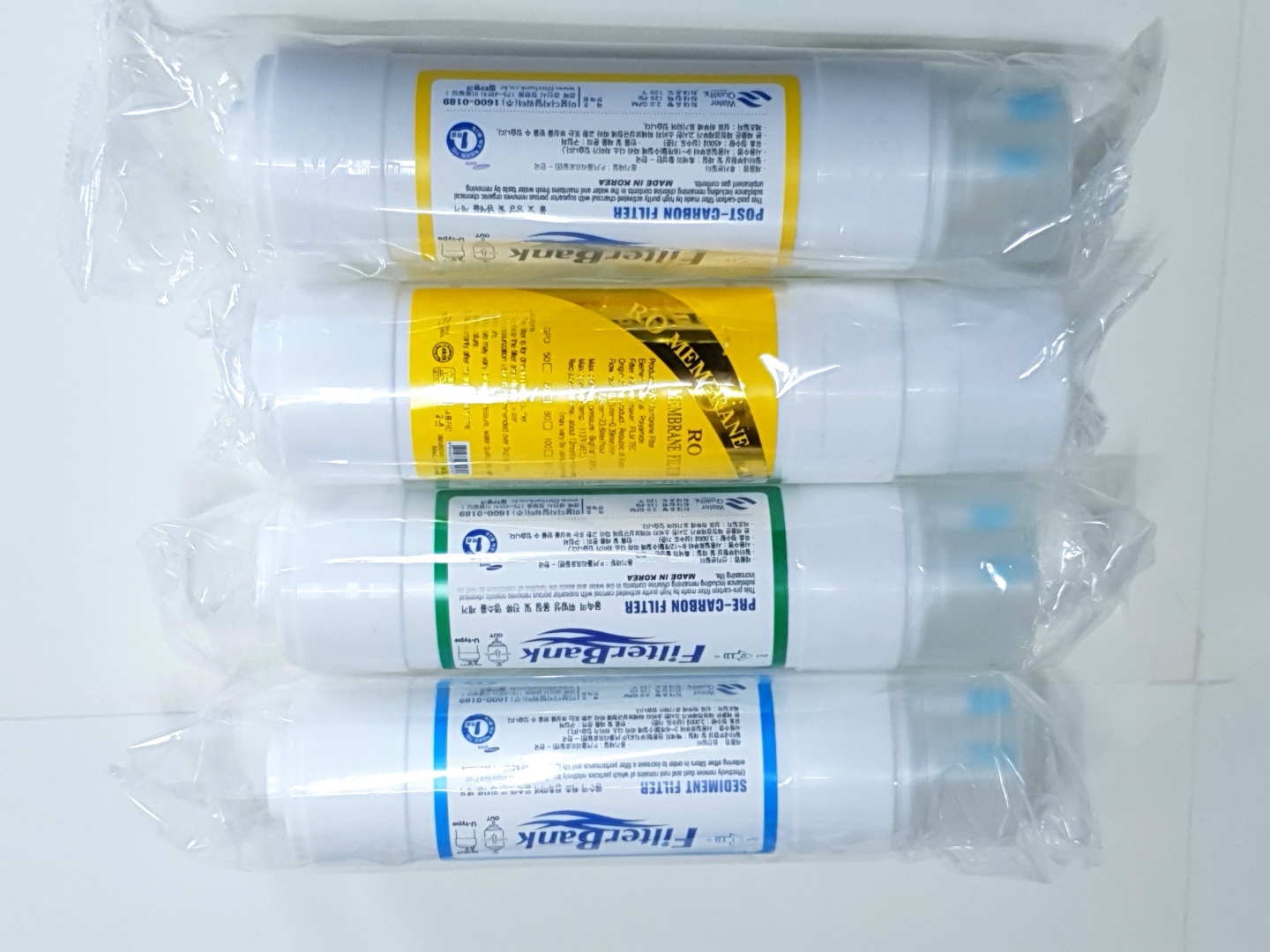 .FDA/(2년(1번4개+2번2개+3번(RO멤브저압형)1개+4번1개)= 총8개 8inch//(RO)멤브레인필터 역삼투압 필터